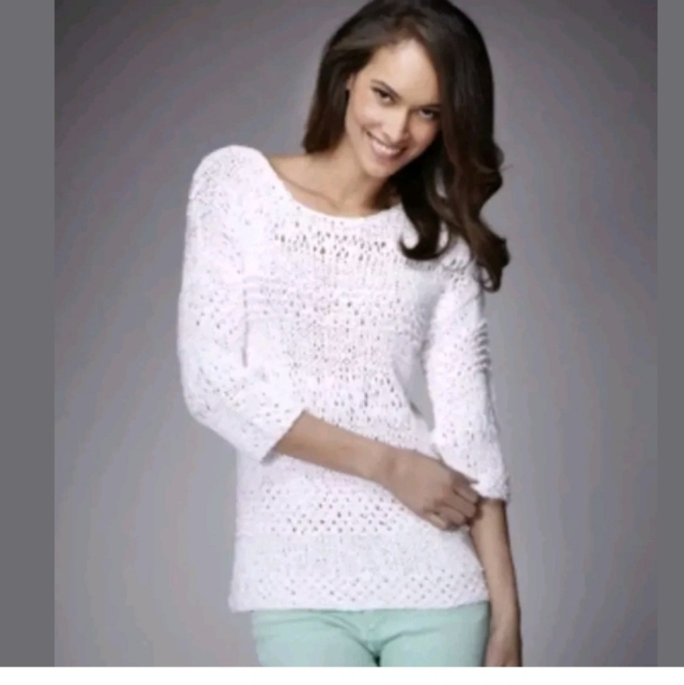 Rondina Designer Women's Pullover Sweater White
